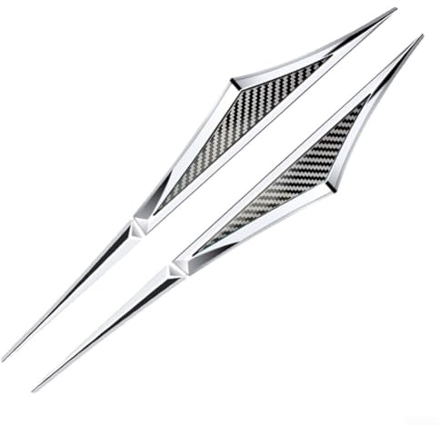 Yuanpgky 2 adesivi 3D con emblema laterale in metallo, decorazione per parafanghi, per auto, camion, veicolo (B)