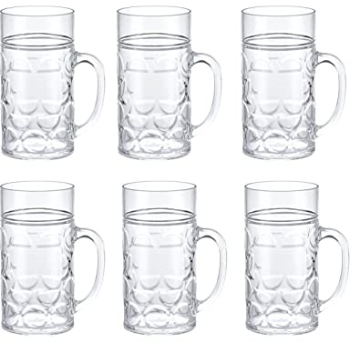 OIFAODAO, Vaso de pinta personalizado, vasos cerveza con asa, juego tipo jarra tradicionales, vaso perfecto for café y té todos los días,Vasos de cerveza