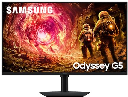 Samsung Odyssey Gaming LS32FG502EUXXU 32 QHD 1ms 180Hz IPS Gaming Monitor - 2560x1440, HDMI, Displayport, Height Adjust, Gsync Compatible