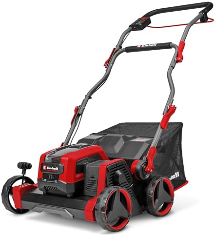 Einhell Professional Scarificateur-aérateur sans fil GP-SA 36/40 Li BL-Solo PXC (36 V, largeur de travail 40 cm, sans charbon, max. 1100 m², avec rouleau aérateur et rouleau à lames, sans batterie)