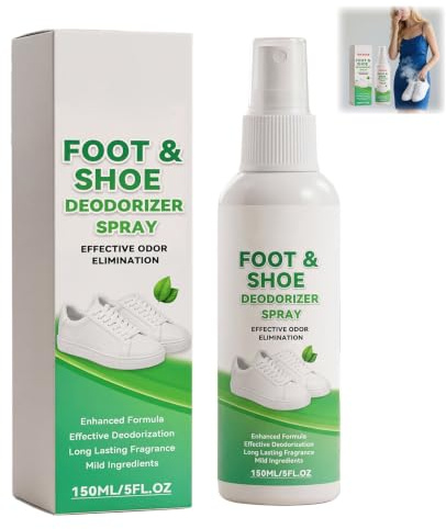 Shoe Deodorizer Spray 150ml – Foot & Shoe Odor Eliminator, Fast-Acting | Powerful foot & shoe odor eliminator. Long-lasting freshness for shoes, gym bags, helmets. Fast-acting. 150ml.