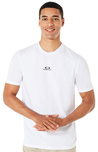 Oakley Herren Bark T-Shirt, Kurzärmelig Hemd, weiß, Groß