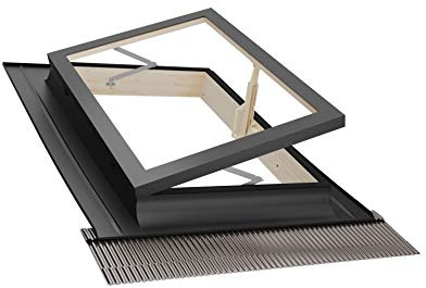 Emica Lucernario Best apertura Libro Doppia Vetrata (78x98 Base x Altezza)