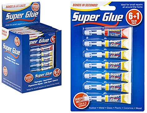 Super Glue & Debonder Set 1.8g - 6 + 1 Tubes