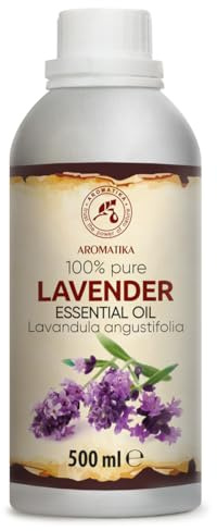 Lavendelöl 500ml – Ätherisches Öl aus Bulgarien – Frisches Lavendel Aroma für Diffuser, Duftlampe & Raumduft