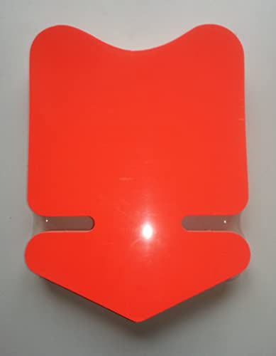 Preisschilder 100 kleine Pfeile - aus Plakatkarton leuchtrot 34 x 45 mm 380g/qm Werbesymbole für Räumungsverkauf