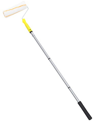 Ciieeo Ceiling Paint Roller 3-Section Extendable Paint Roller Set with 9-Inch Brush for Home Painting - Detachable and Portable Painting Tool