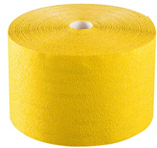 Colorus Schleifpapierrolle 115 mm x 45 m Aluminium Oxid P150 | Schleifpapier gelb Handschleifpapier Körnung 150 | Schleifrolle Schmirgelpapier für Holz, Spachtel, Gips, Metall, etc.