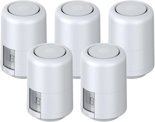 Hive Thermostatic Radiator Valve (TRV) 5 Pack, White, 15mm Heads Only