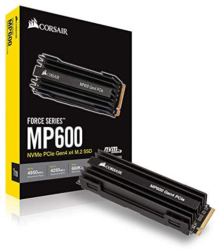 Corsair Force MP600 NVMe SSD, PCIe 4.0 M.2 Type 2280-1 TB