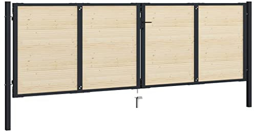 AJJHUUKI Home Items, Zaunlamellen, 64 Stück, 89 cm, Massivholz, Fichte, Anzugmöbel