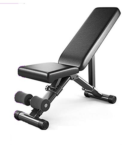 GLJTUO Kleine Hantelbank, Verstellbarer, Zusammenklappbarer Fitnessstuhl Für Zu Hause, Multifunktionales Sit-Up-Brett In Rückenlage, Professionelles Fitnessgerät, Trainings,