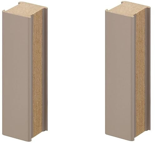 cyclingcolors 2X Zócalo Baguette marrón Sepia, Relleno de Mueble, pie de Cocina de Madera, Montaje de Paneles, herrajes