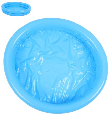 FONDOTIN Piscine Gonflable pour Garçon Et Filles Et Bébés Jardin 100 Cm PVC Robuste Double Couche Pataugeoire Ludique Et Portable pour Jeux d'eau en Extérieur