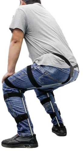 Chaise portable - Support d'assise portable - Chaise réglable pour travaux debout - Pliable et ergonomique - Repose-jambes - Tabouret de voyage - Aide au travail - Ceinture Cha