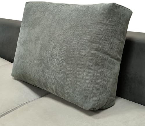AQIGR Sofa Kissenbezug 60x50 70x50 80x50 90x50 Chenille Kissenbezüge Kissenhülle Sofakissen Dekokissen Zierkissen Elegantes Design für Couch Sofa Wohnzimmer(Gray,60x50x18cm)