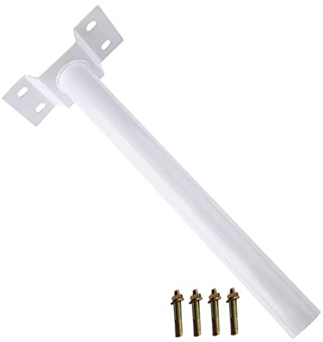 DOITOOL 1 Juego Soporte de Poste para Luz Solar Exterior Brazo de Montaje para Farolas y Luces de Jardín Diseño Creativo y Duradero para Iluminación de Calles y Áreas