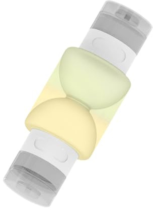 Wuvfojca Bottiglie da viaggio per articoli da toeletta | Tubi ricaricabili e schiacciabili | Bottiglie da viaggio per shampoo e gel doccia | Adatto per balsamo per la bocca, sapone liquido, lozione