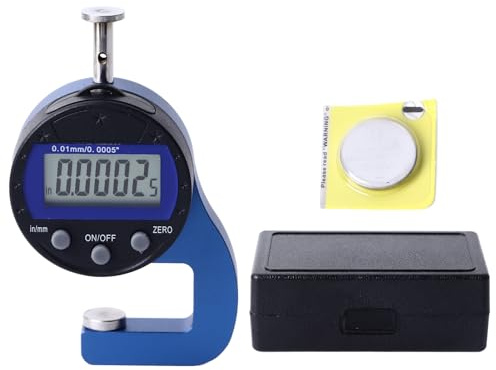 Calibro Digitale di Precisione 0-10mm - Micrometro Elettronico 0,01mm - Misurazione Ventesimale Facile e Veloce per Uso Professionale