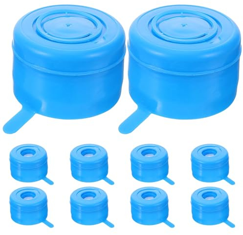 LOORGVEL Tapas y Sellado Antigoteo 10 para Cubos de Agua de Plástico Reutilizables Diseño Práctico Ideales para Garrafas y Botellas Grandes
