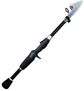 Fiskespö teleskop, fiskepiska 1,6–2,4 m teleskopiska fiskespön ultralätt vikt gjutning kolstång tillbehör 10–30 g (spö 8,6 fot)