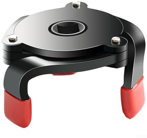 Nexbrill Clé à filtre à huile à 3 mâchoires, en alliage d'acier réglable, 50 à 80 mm, pour réparation automobile et changement d'huile, outil à main standard de 3/8
