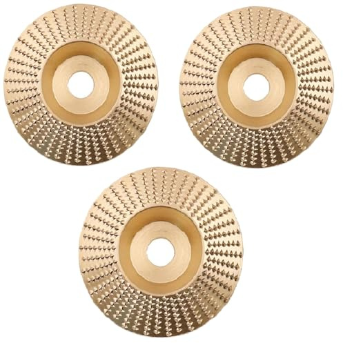 Disco Abrasivo Intaglio Legno Mola 100x16mm per Angle Grinder - Lucidatura e Modellatura del Legno (Piano)