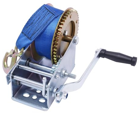 Montacargas eléctrico Polipasto Eléctrico Manivela de torno manual resistente de 3500 libras, barco, con tornos manuales de cable de 10 m (32 pies)