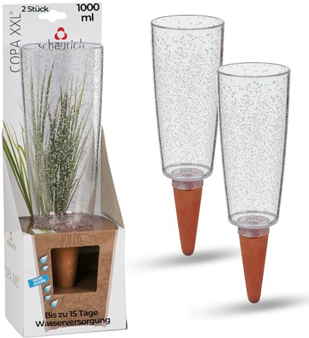 Scheurich Copa XXL Bewässerung Wasserspender Bewässerungskugel grün transparent (2, Transparent)