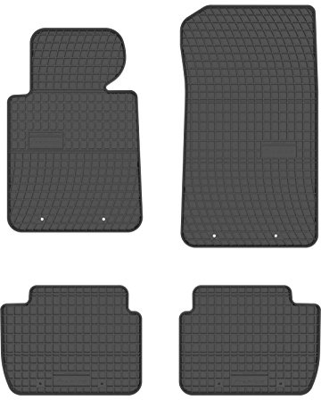 all4you Gummimatten Original Qualität Fußmatten Gummi schwarz 4-teilig