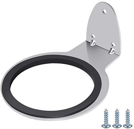 SNAGAROG Hair Dryer Holder Wall Mount Hairdryer Stand Stainless Bathroom Storage Rack Flat Blow Dryer Wall Hanger Heat Resistant Hair Dryer Hook Hair Care Tool Organizer with 3 Screws &1 Gasket