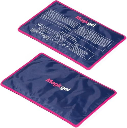 Magic Gel - 30x20cm - Poche de Froid pour Genou & Cheville - Compresse à Glace Versatile - Vessie de Froid Réutilisable & Durable - Pack Gel Coude (2 Pack)