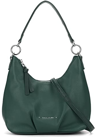 David Jones - Damen Hobo Schultertasche - Mittelgroße Handtasche PU Weiche Leder - Kleine Shopper Tasche - Umhängetasche Beuteltasche Einem Henkel - Alltag Einfach Klassisch Elegant Vintage - Grün