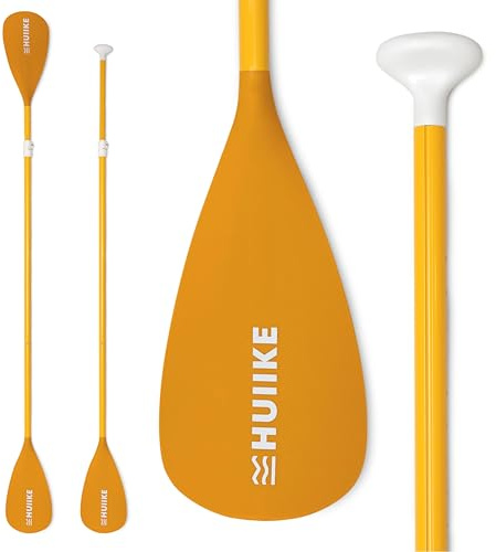 HUIIKE Pagaia SUP 2 in 1 Remi Alluminio Pagaia Doppia per SUP Remo Smontabile in 4 Pezzi | Remo Kayak, Canoa, Tavola Gonfiabili Regolabile Resistente | Accessori Stand Up Paddle Board Ripiegabili