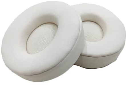 INF 1 Pair PU Protein Leather Replacement Ear Pads for Beats Solo Pro - 6.8x6.8x2cm Precise Fit Cushions, Soft Comfortable Ear Covers, Improved Sound Experience & Noise Isolation for Beats Headphones