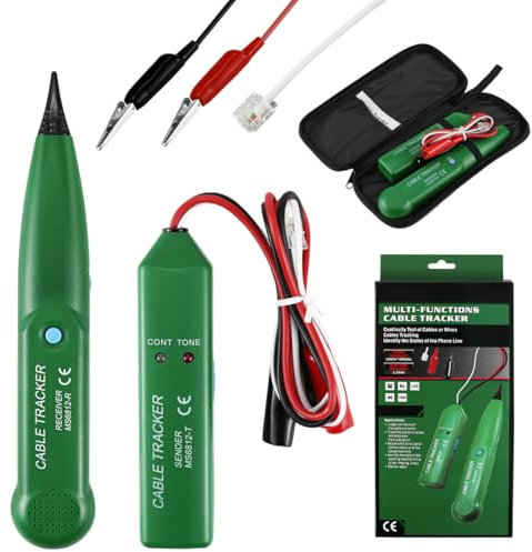 Cable Tracker, VicBou Kabelbruch Suchgerät Mähroboter Multifunctional Checker Wire für Netzwerk Wartung Collation, Kabelfinder Kabeltester, Netzwerkkabel Tester, Durchgang des Testschaltkreises