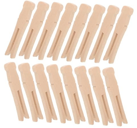 PRETYZOOM 100piezas Pinzas De Madera Ropa Pinzas Redondas Naturales Resistentes para Manualidades y Secado De Ropa