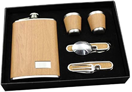 Begchy Juego de Frascos de Whisky Vino Botella Garrafa de Acero Inoxidable Vasos de Viaje Frasco para Viajes Al Aire Libre 9OZ