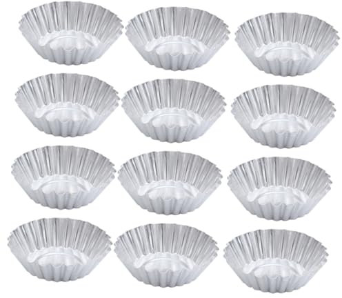 CIYODO 100 Pezzi Stampini Per Crostate Uova Stampo Per Crostatine Pirottini Per Cupcake Muffin Per Dolci Cottura