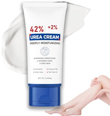 Fusscreme Rissige Fersen Urea Creme 42 Prozent, Hornhautentferner Creme gegen Hornhaut & Rissige Füße, Urea Fusscreme & Hornhaut Cream für Trockene Füße, Schrundensalbe Füße für Anti-Cracking