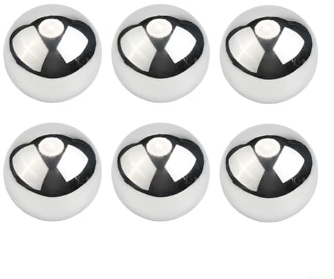 Sumsoctober Edelstahl-Kugel, hochglanzpolierte Kugel, schwimmende Teichkugeln, nahtlos, für Zuhause, Garten, Ornament-Dekorationen (51 mm)