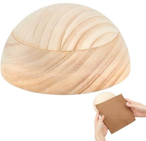 BENECREAT Outil Supérieur en Céramique en Bois de 150x70mm Outil de Presse pour Assiettes en Poterie Ensemble D'Argile pour L'Artisanat Fabrication D'Une Assiette à Bol en Céramique