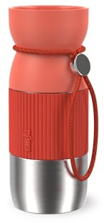 Isolier-Trinkbecher, EMSA beYou Cup Mug, aromatischer Trinkgenuss, 100% dicht, spülmaschinengeeignet, 0,36L, für unterwegs, draußen, Büro, mit Trageband, Orange, N2191500