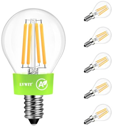 LVWIT E14 LED 3.8W, Energieklasse A, 806lm 2700K, 6er Pack | 806 Lumen, Ersetzt 60W Lampen, 300° Abstrahlwinkel, Nicht Dimmbar