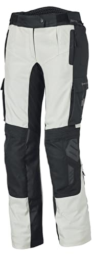 Held Carese 3 Base motorcykelbyxor dam – Gore-Tex, 100% vattentäta, vindtäta, andas – Cordura RipStop 500D, nivå 2, D30 skyddsbyxor – EN 17092 certifierad – grå-svart – storlek L-DL