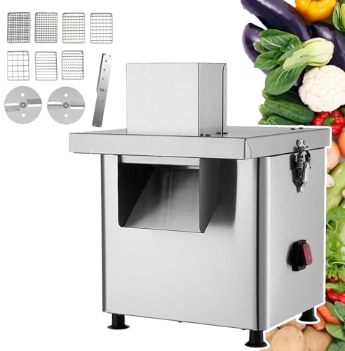 Cortador eléctrico de verduras con cuchillas de acero inoxidable para uso comercial y doméstico