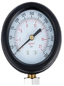 Gasolinmotors kompressionsmätare bilcylindertestare kit 0-300 tryckmätare med M10 M12 M14 M18 adapter