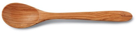 Set von 4 Suppenlöffeln aus Olivenholz grosser Löffel Esslöffel 21 cm handgefertigt