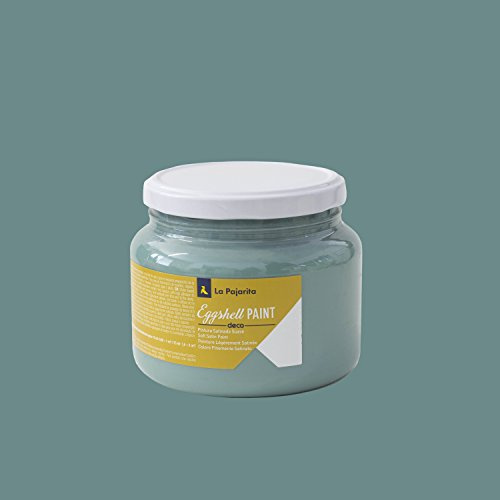 La Pajarita 131791 Pintura para Decoración y DIY, Eggshell, 1, Verde (Eucalyptus), 500 ml