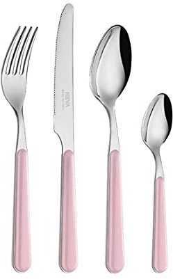 Neva Servizio Posate Set 24 Pezzi Colore Polveroso Rosa